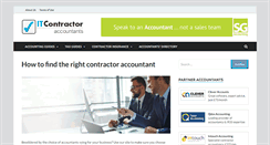 Desktop Screenshot of itcontractoraccountants.com