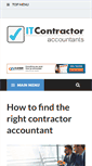 Mobile Screenshot of itcontractoraccountants.com